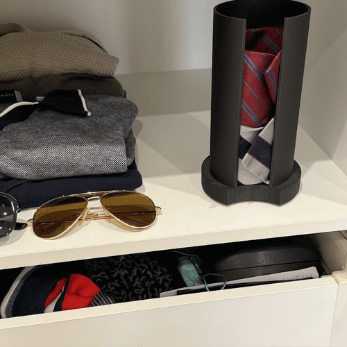 Unique tie organiser for closet or work desk, great gift idea